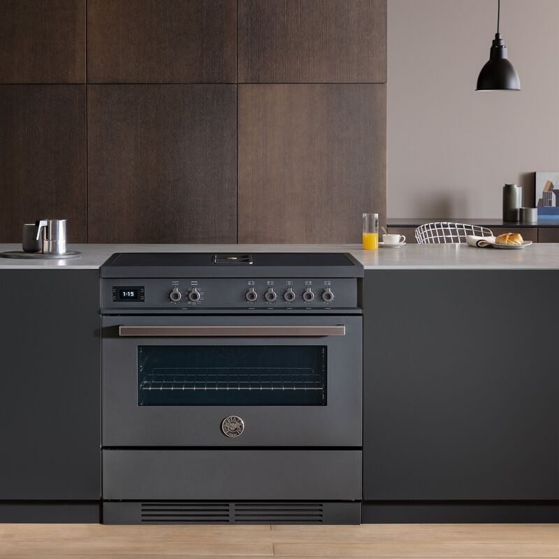 PROCH94I1ECAT Komfur med integreret emhætte 90 cm, carbonio