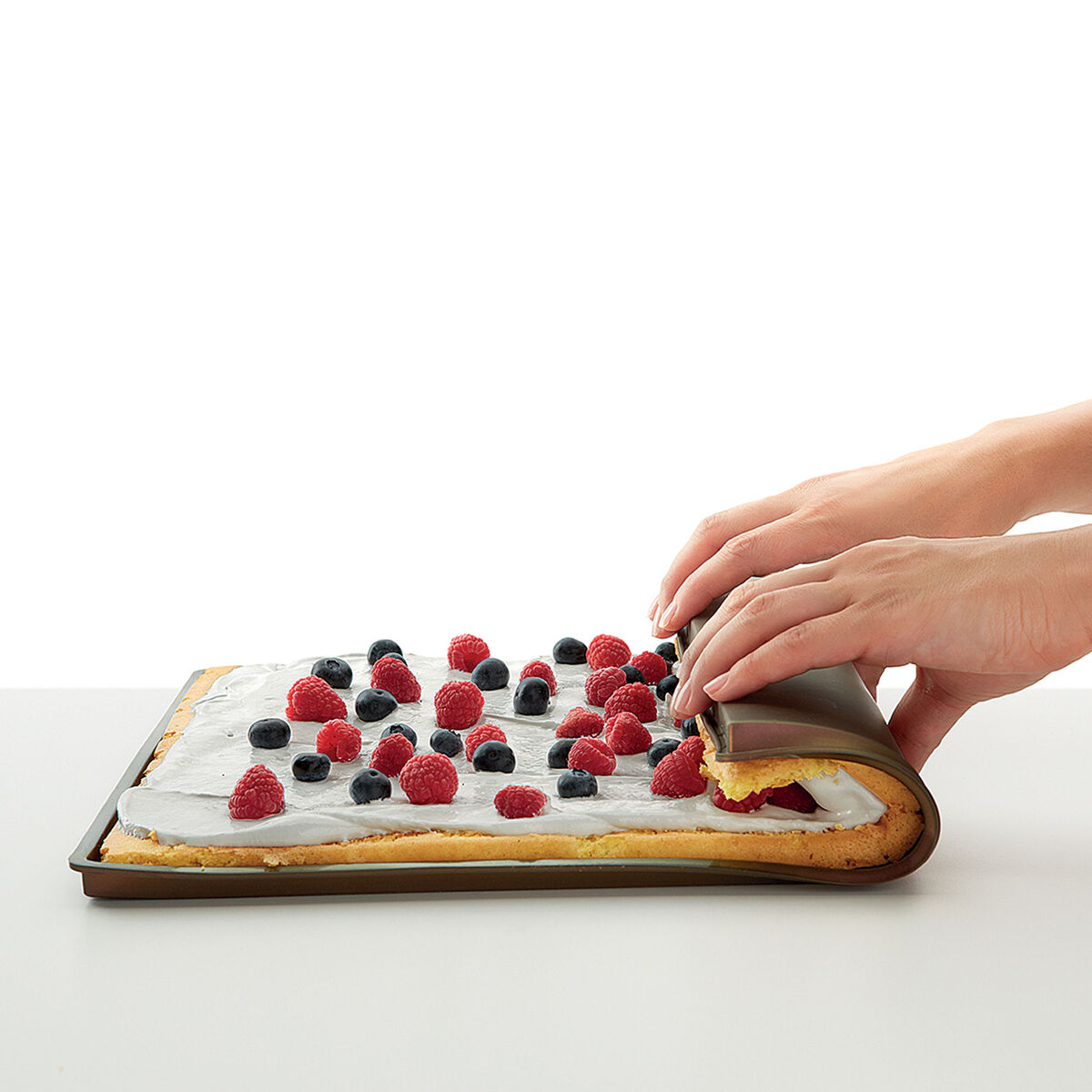 Bakmatta för rulltårta, brun