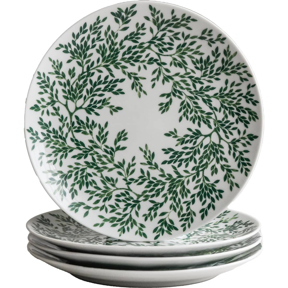Myrten tallerken, 21 cm, grøn, 4-pak