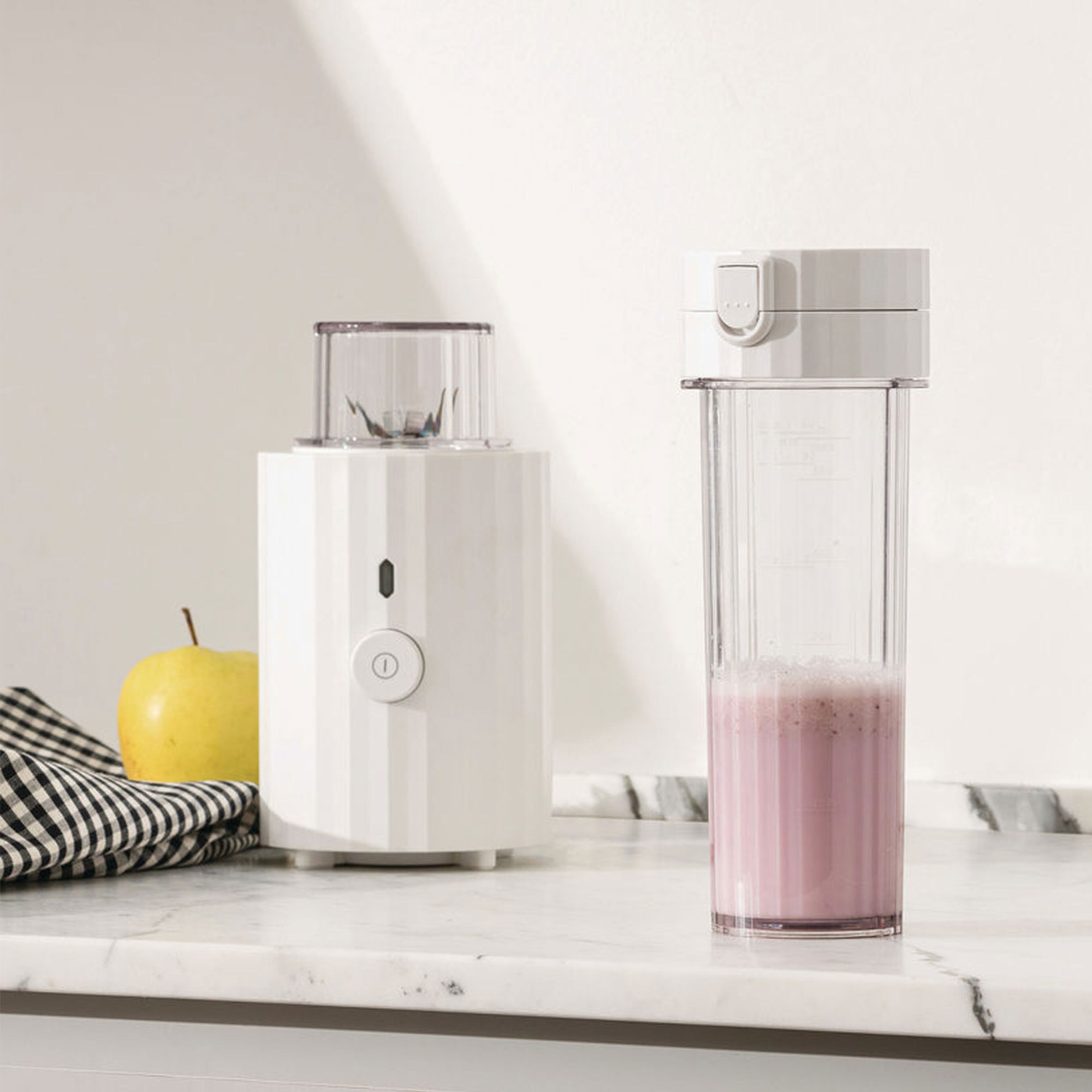 Plissé Personal Blender elektrisk hackare, vit