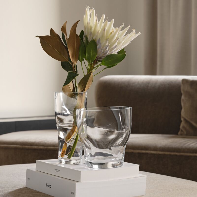 Squeeze tulppaanimaljakko 18 cm, kirkas