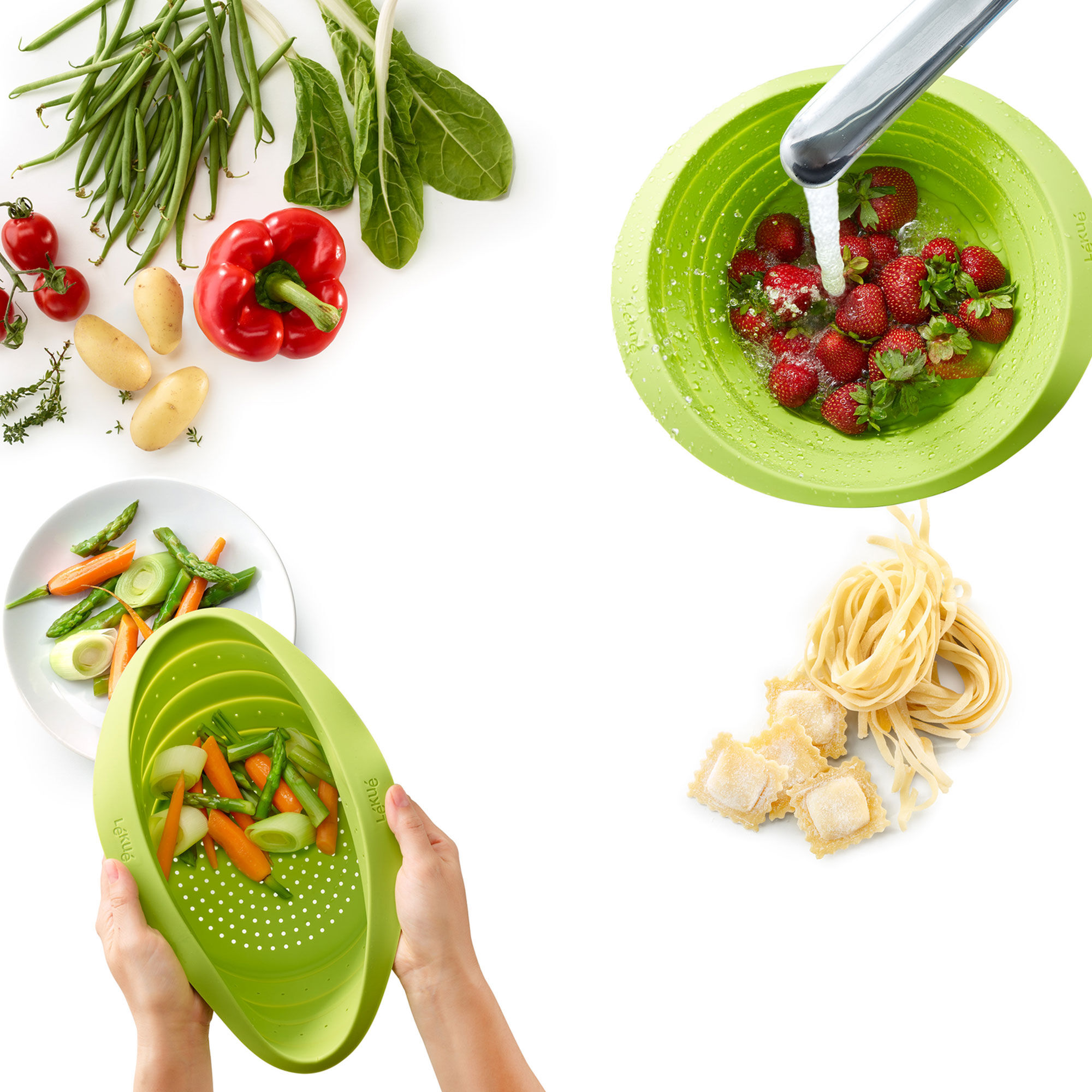 Sammenklappeligt dørslag, grøn