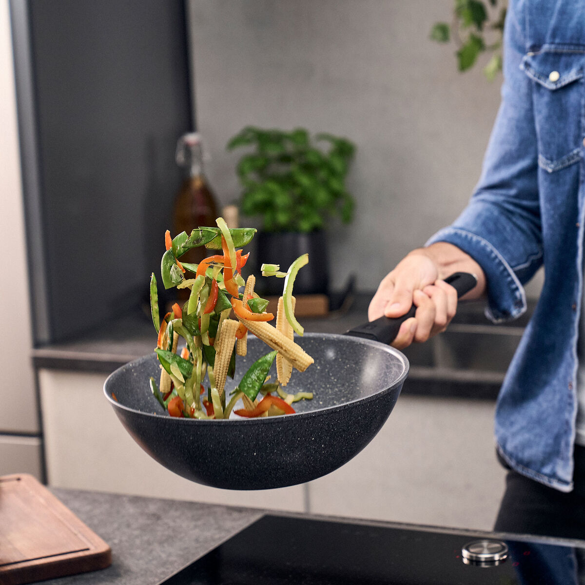 Terreno Plus wokpanne 28 cm, aluminium