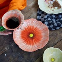 Poppy assiett 21 cm, röd