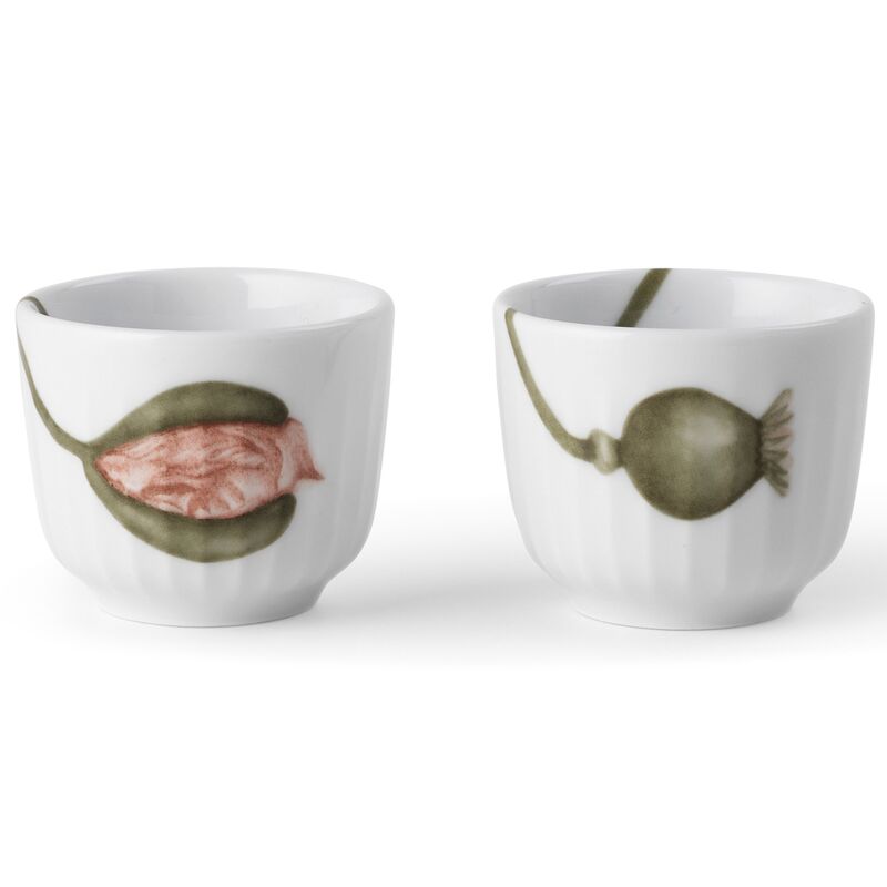 Poppy äggkopp, 2-pack, vit