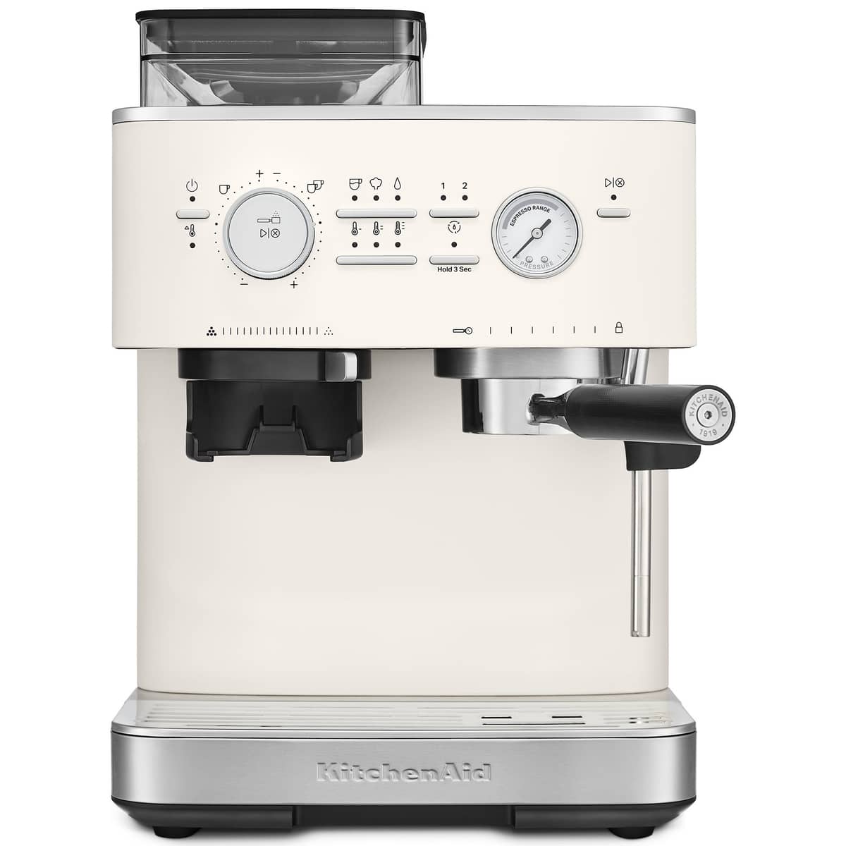 Espressokone kahvimyllyllä, porcelain white