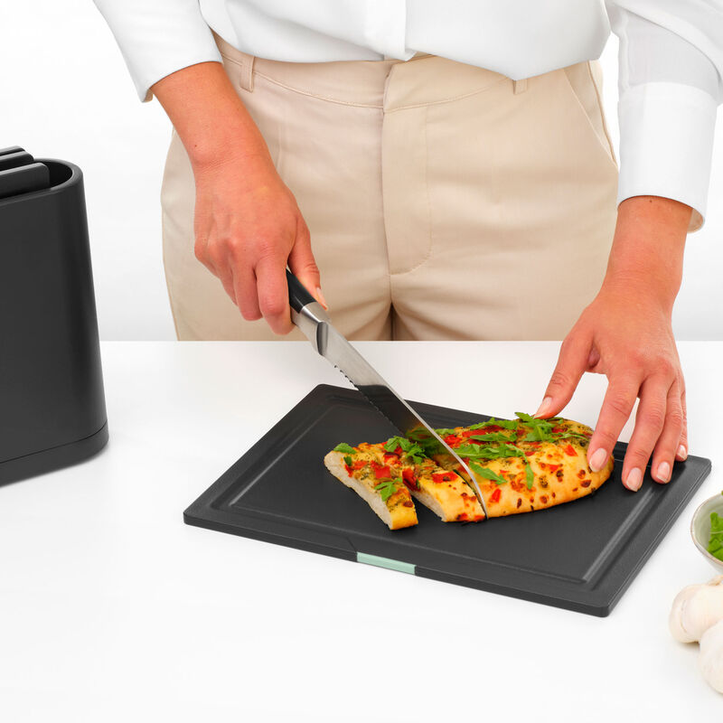 Tasty+ skærebrætssæt 4 dele, mørkegrå