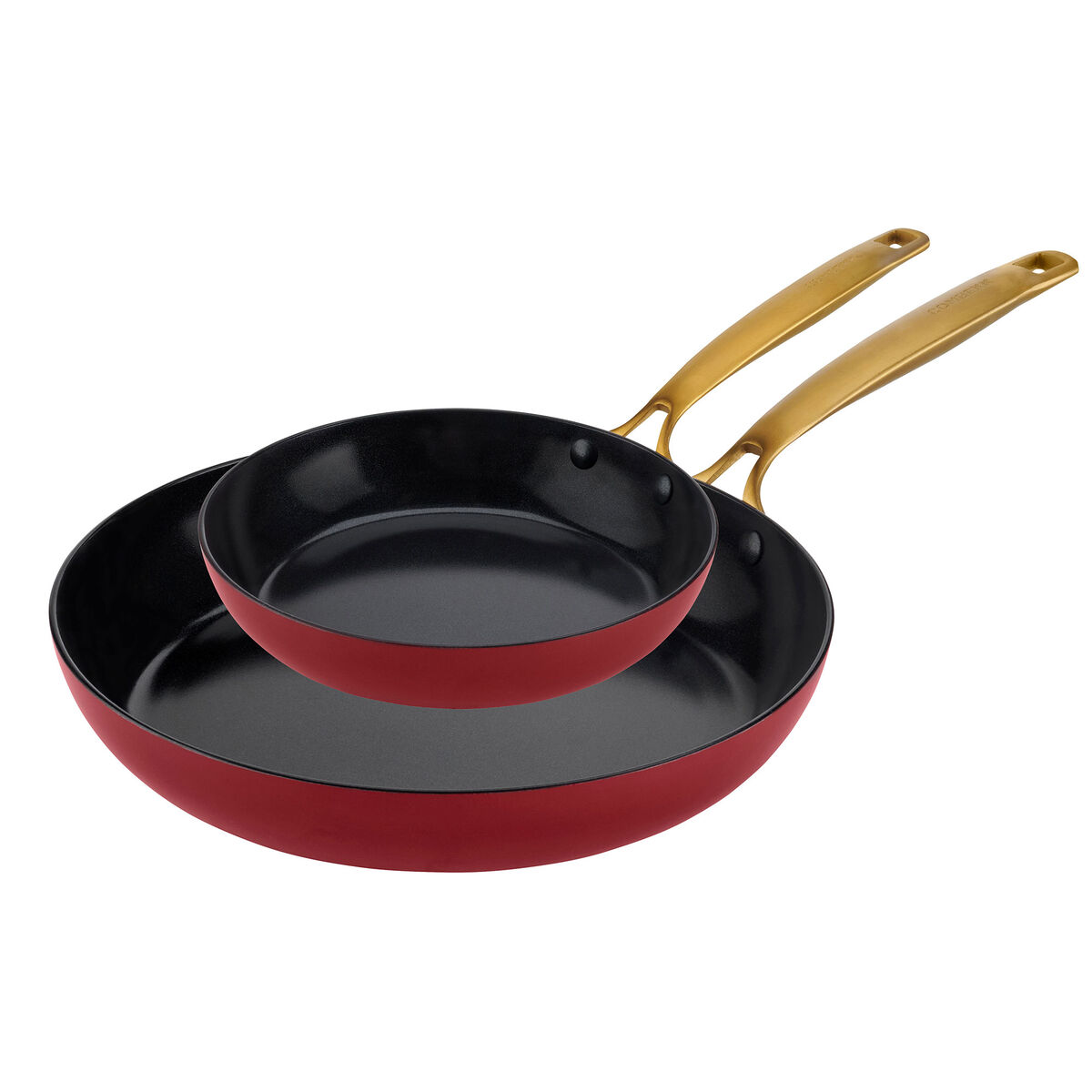 Combekk Stegepandesæt 2 dele 20+28 cm, bordeaux