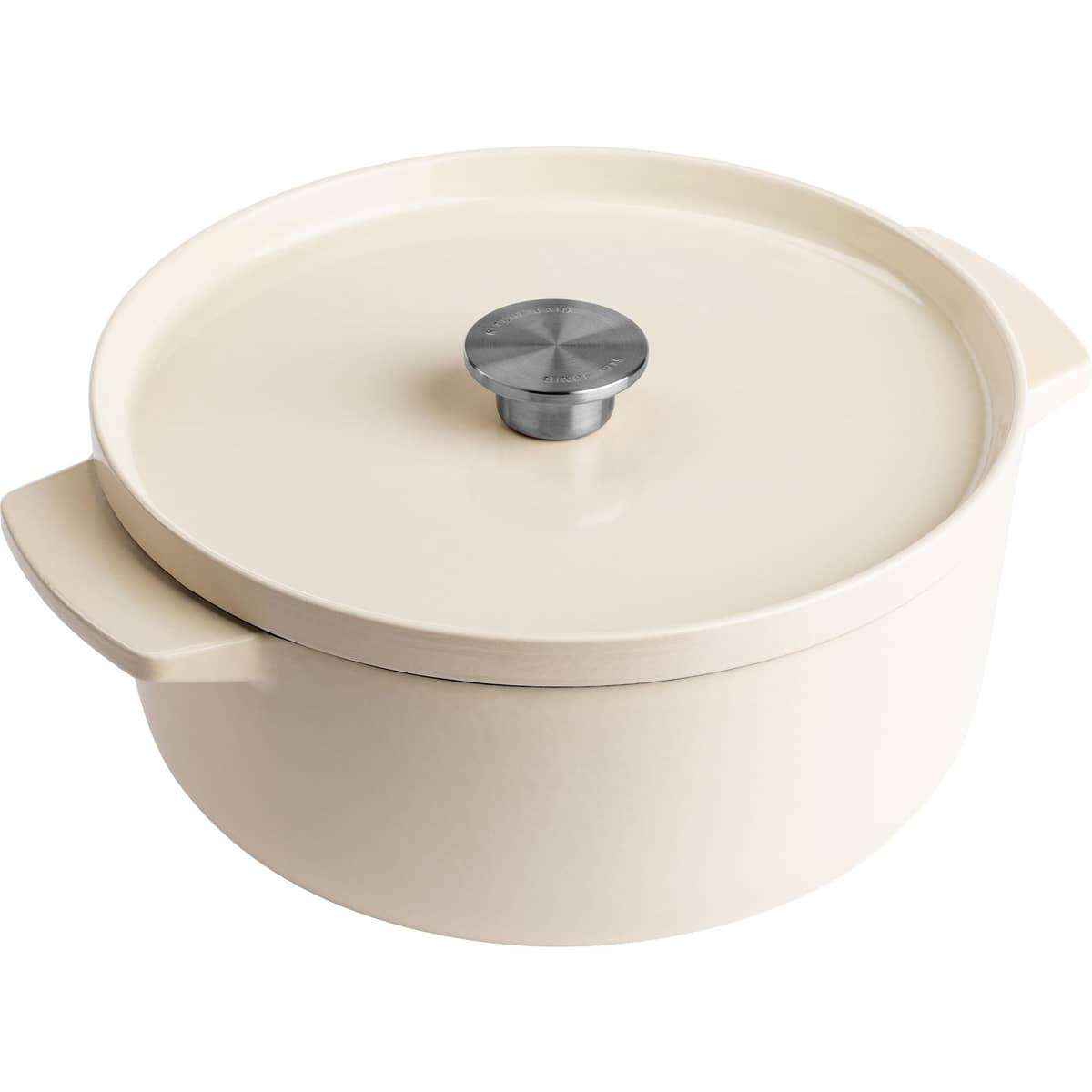 Støpejernsgryte 26 cm/5,2 liter, almond cream