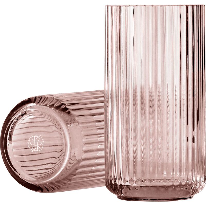 Lyngbyvas 31 cm., glas - bourgogne