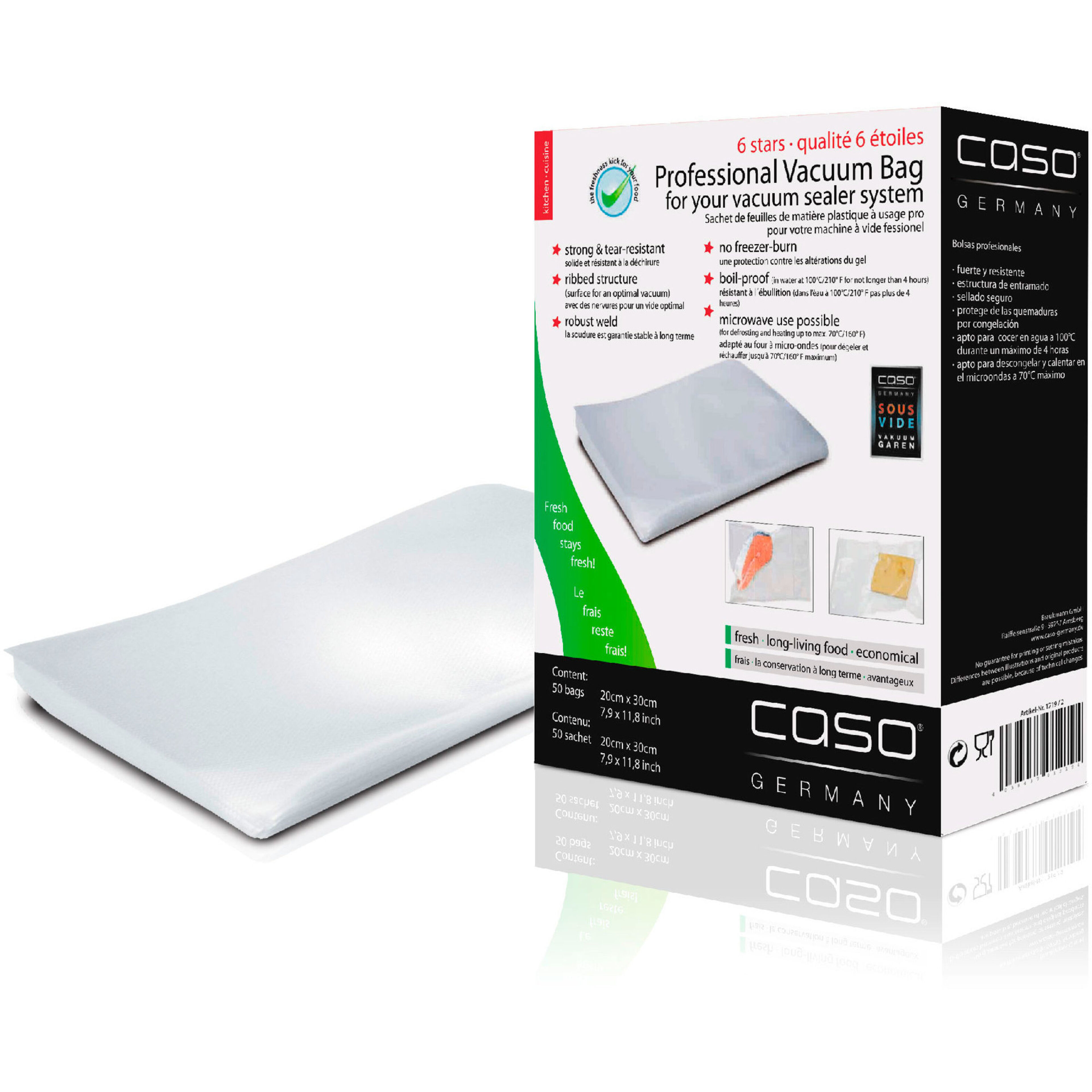 Vakuumpåsar 20x30 cm, 50 st