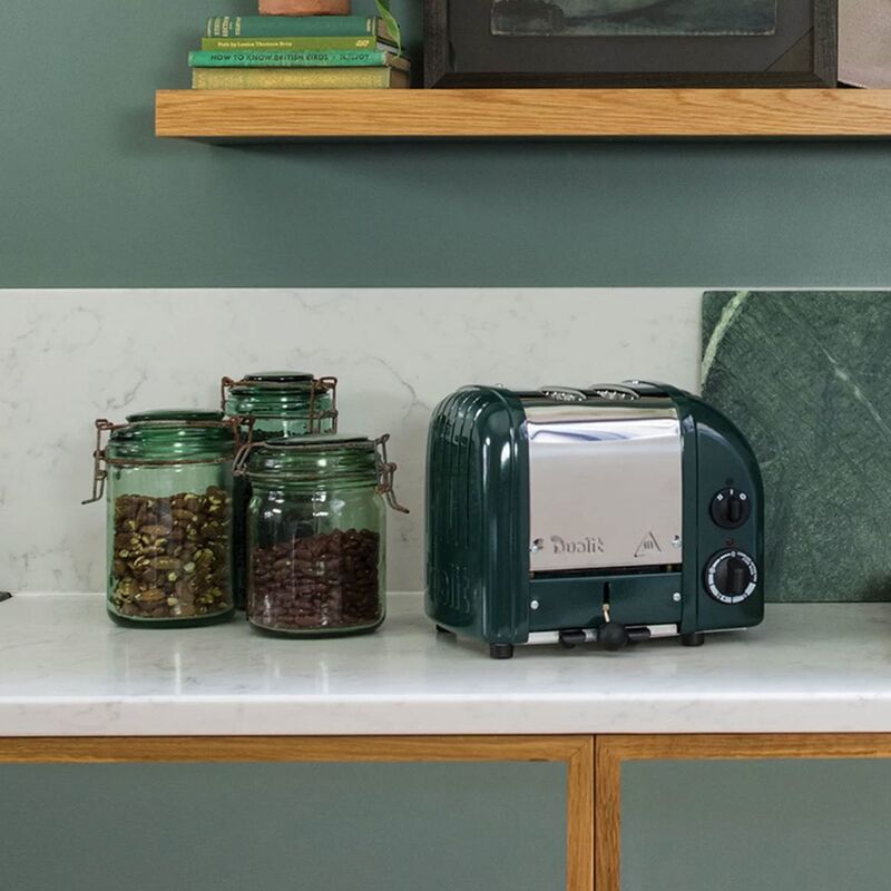 Classic brödrost 2 skivor, mörkgrön