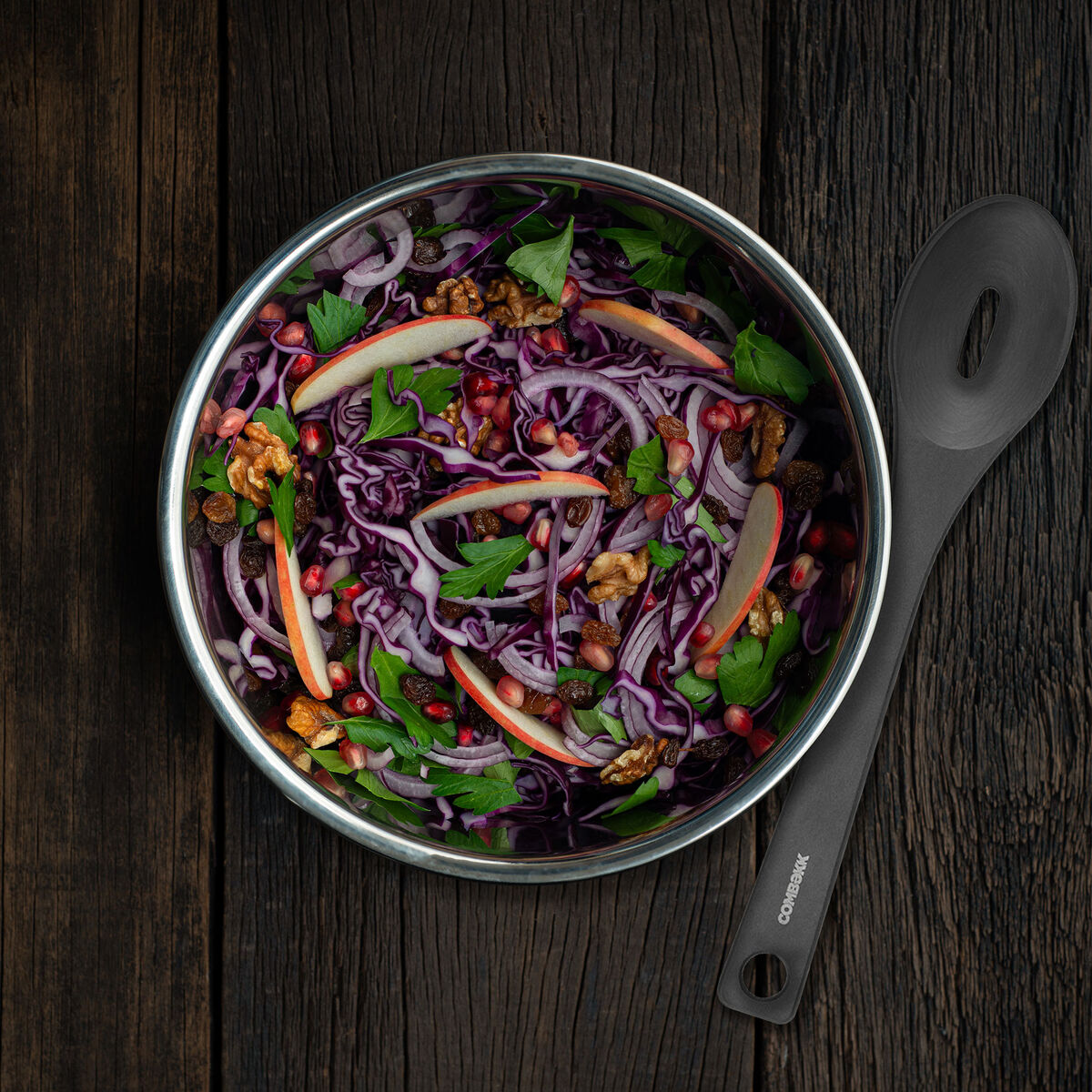 Tresleiv med hull, svart