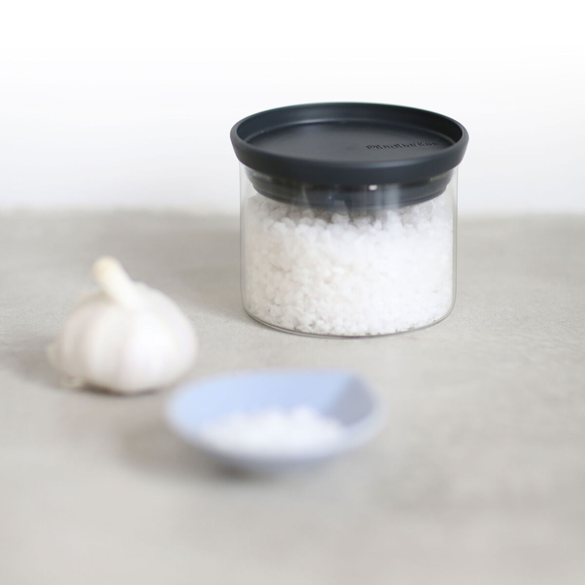 Stapelbar glasburk 0,3 liter, transparent