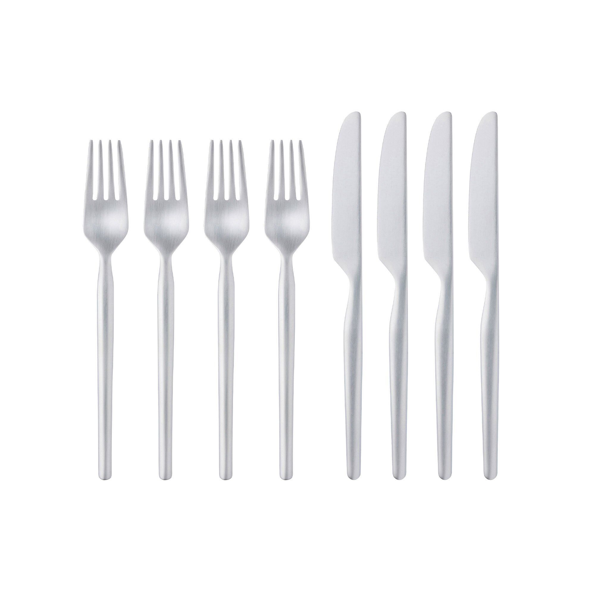 Dorotea dessertbestickset 8 delar, matt stål