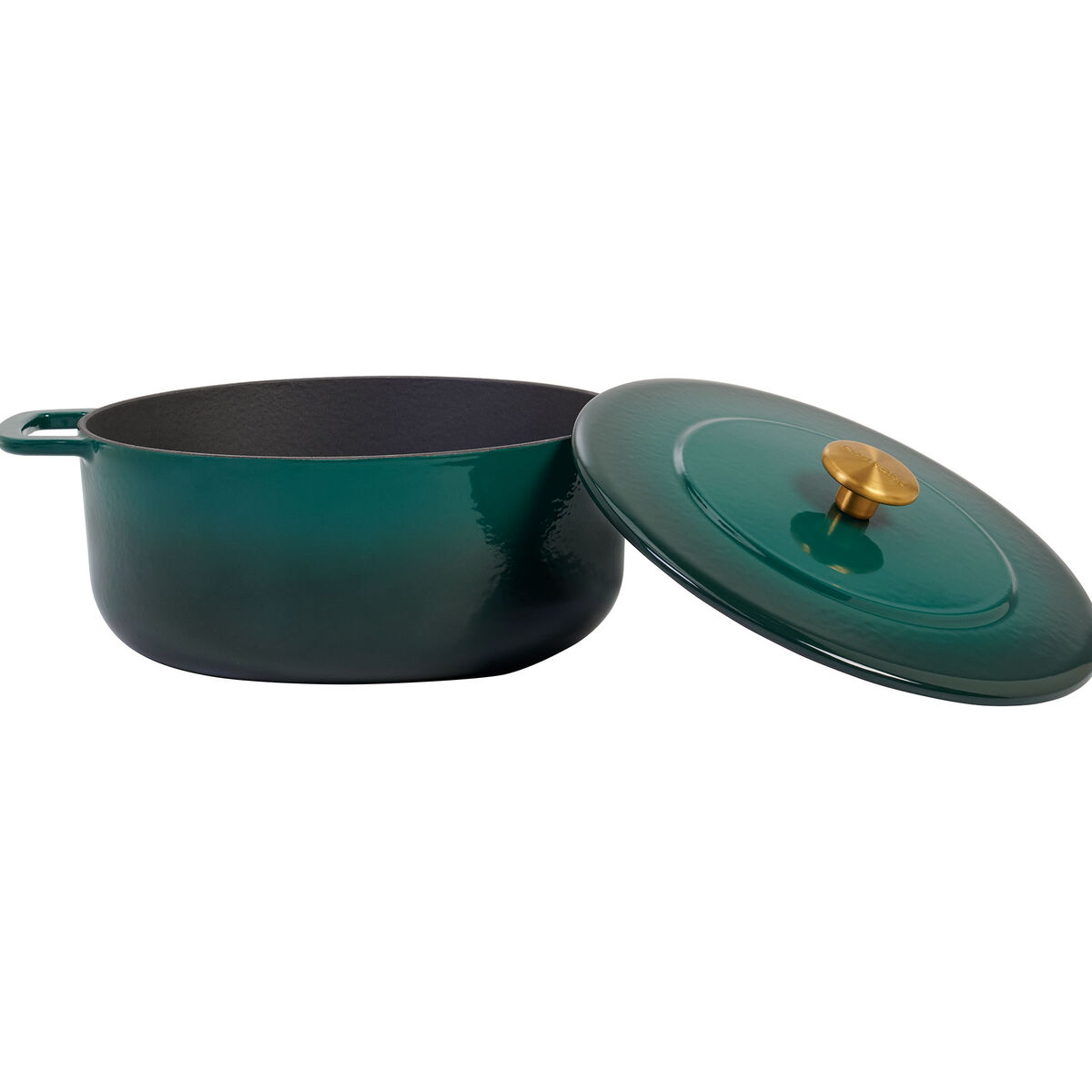 gjutjärnsgryta med lock 28 cm/5,3 liter, grön
