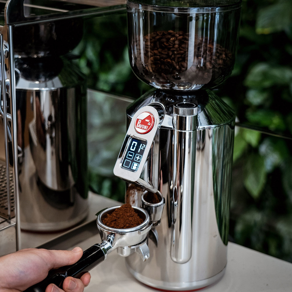 Prosumer elektrisk kaffekvarn, krom