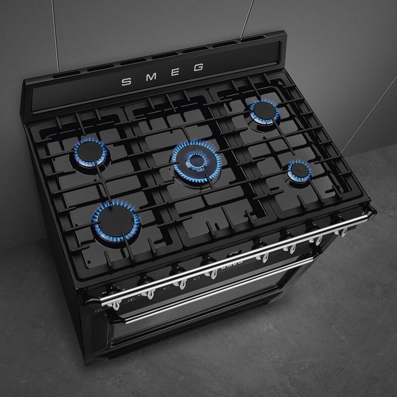 Gasskomfyr Victoria TR90GMBL 90 cm, svart