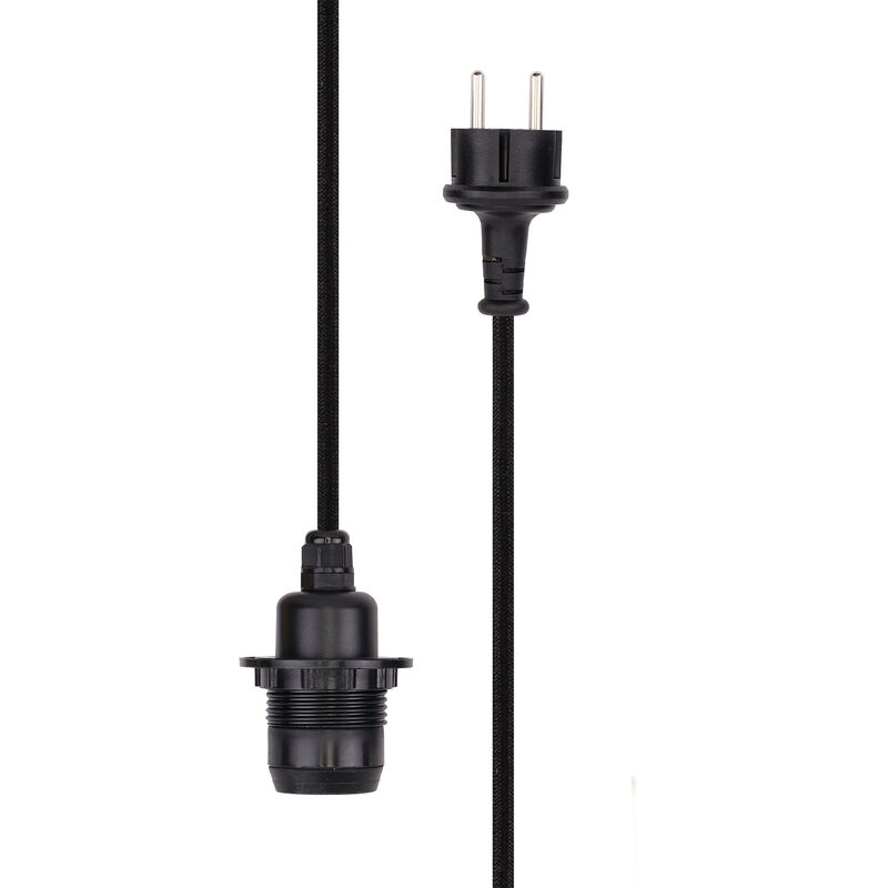 Kabel til utendørsbelysning 5 meter, svart