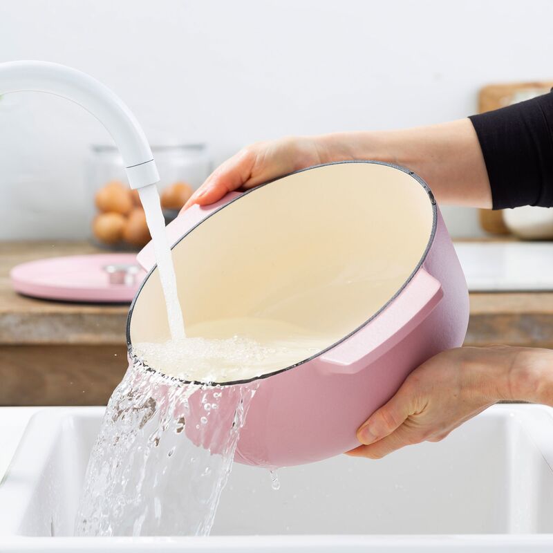 Støpejernsgryte 26 cm/5,2 liter, dried rose