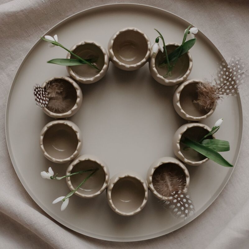 Krans påskepynt, sand