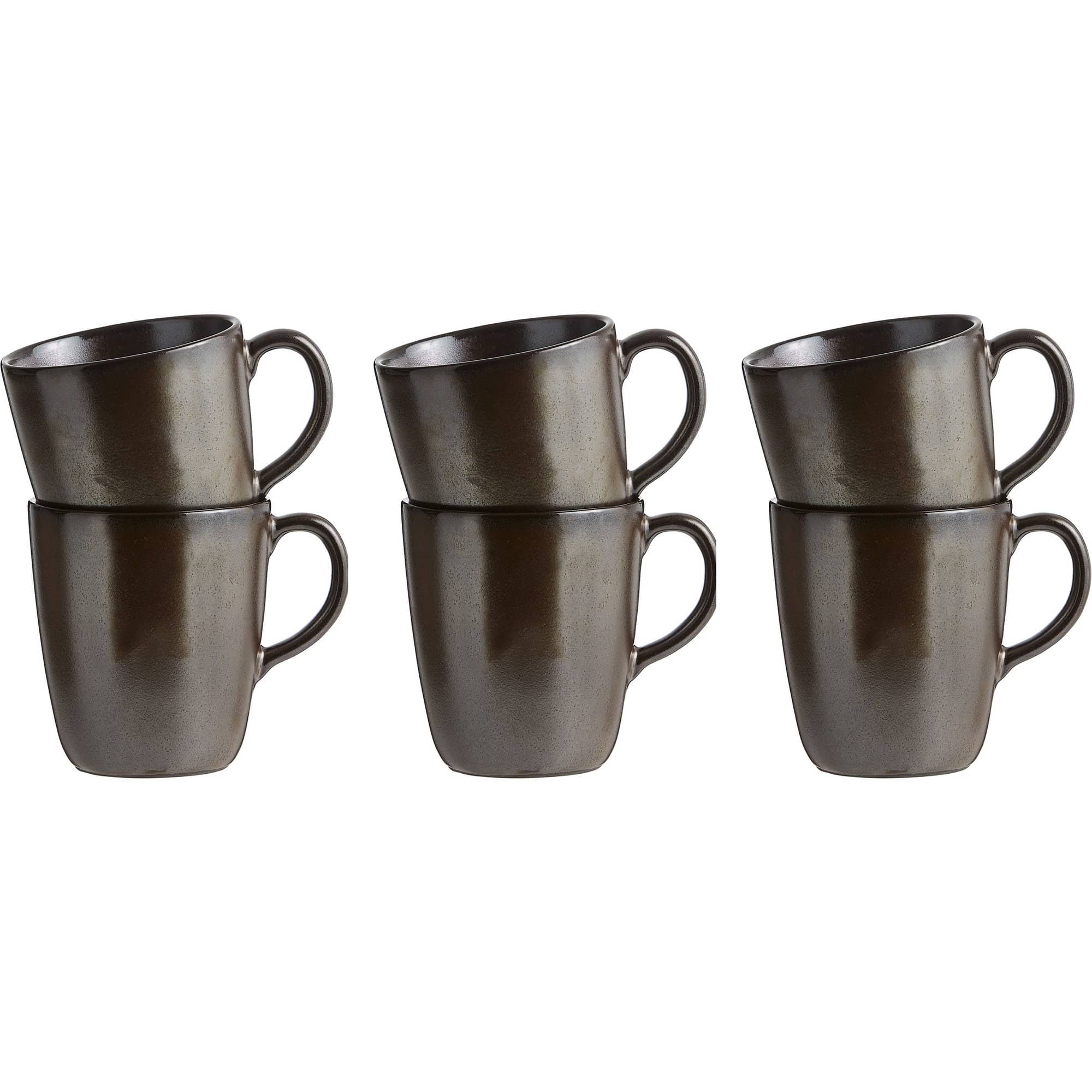 RAW Kopp med hank 6 stk. Metallic Brown