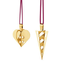 Georg Jensen CC 2025 julepynt 2 dele, 18K guldbelægning