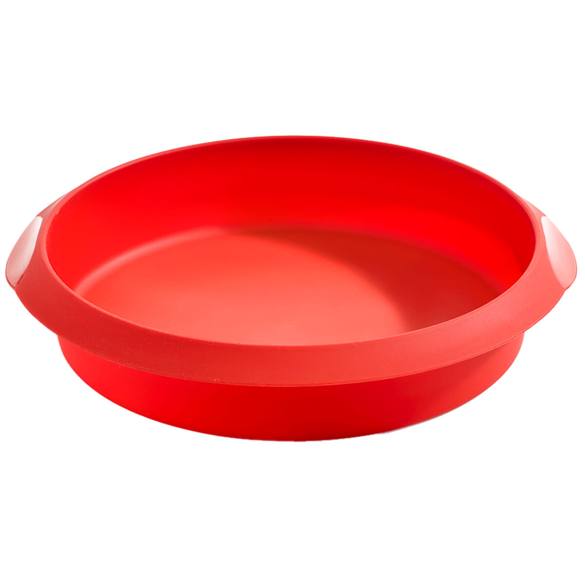 Rund kakeform i silikon 26 cm, rød