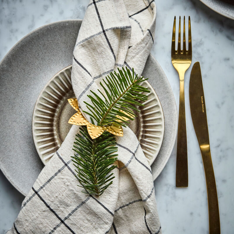 House Doctor Servettring 4-pack, mässing