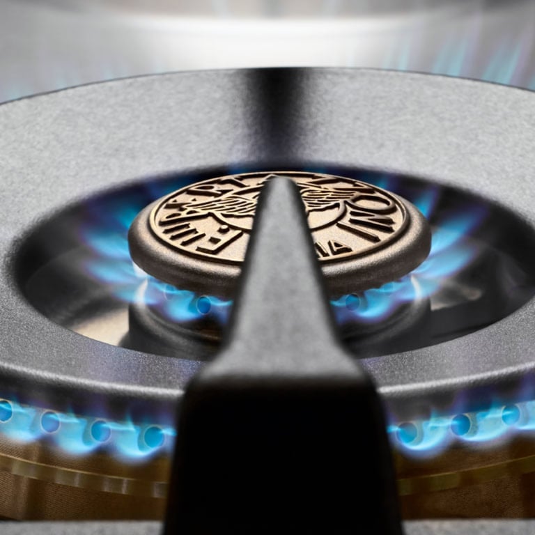 PRO96L2ENET Professional gaskomfur med dobbeltovn, 90 cm, sort