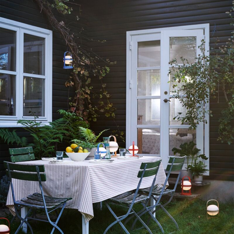 Soft Spot Solar Circular lanterne 25 cm, sky blue