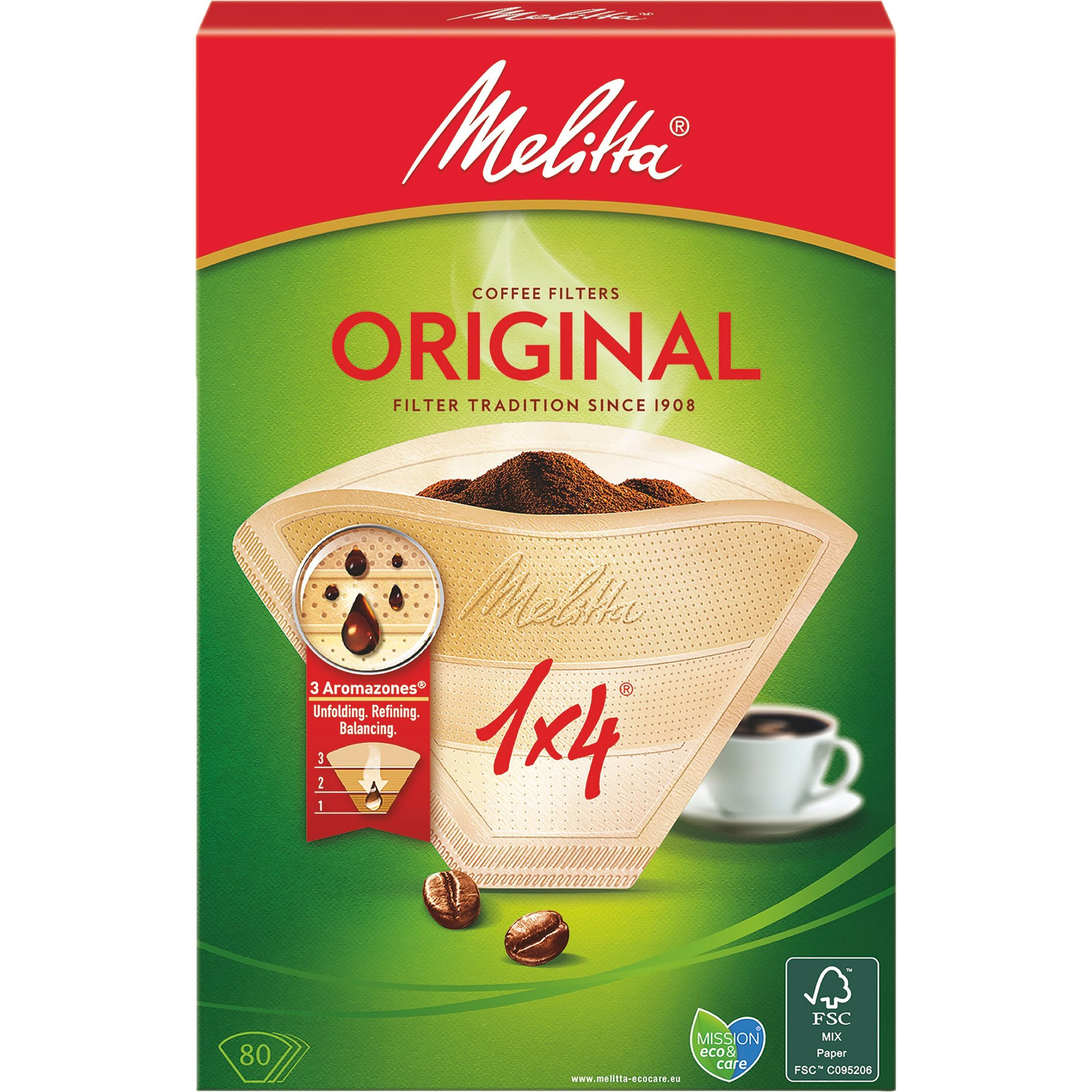 Kaffefilter 1x4/80