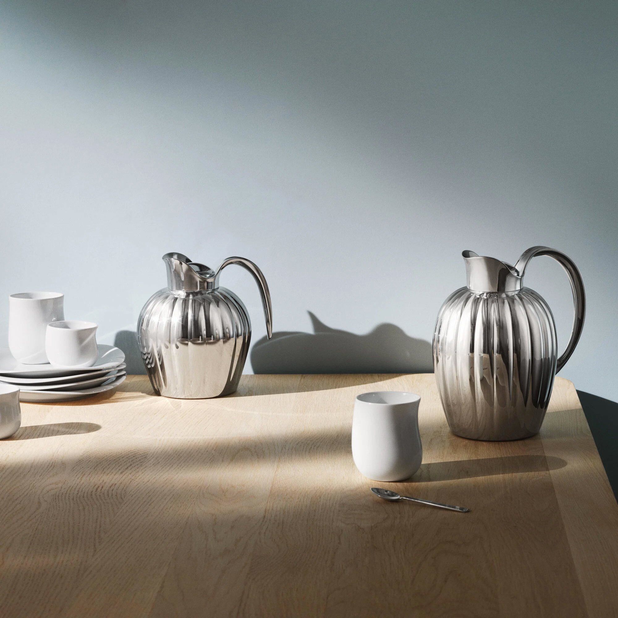 Alternativ bild 1 för Georg Jensen Bernadotte Termoskanna 1 liter, silver
