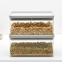 Tasty+ stapelbar förvaringsbehållare 1,5 liter, ljusgrå 