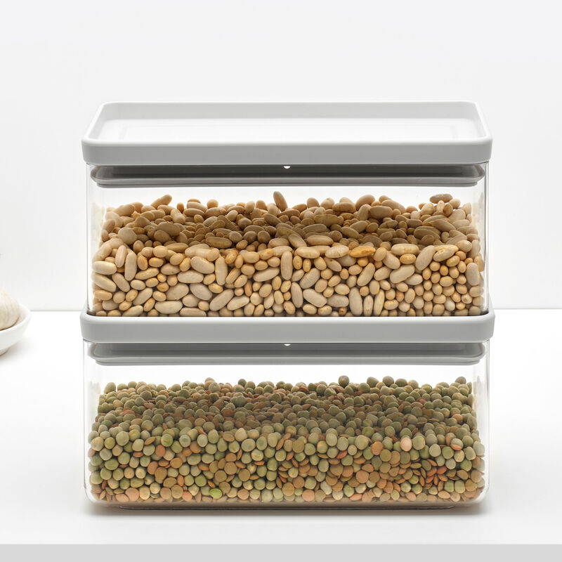 Tasty+ stabelbar beholder 1,5 liter, lysegrå