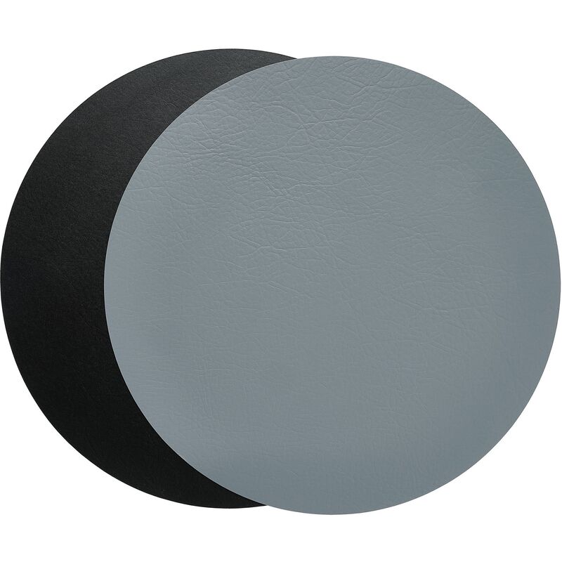 vändbar bordstablett 38 cm. svart/grå