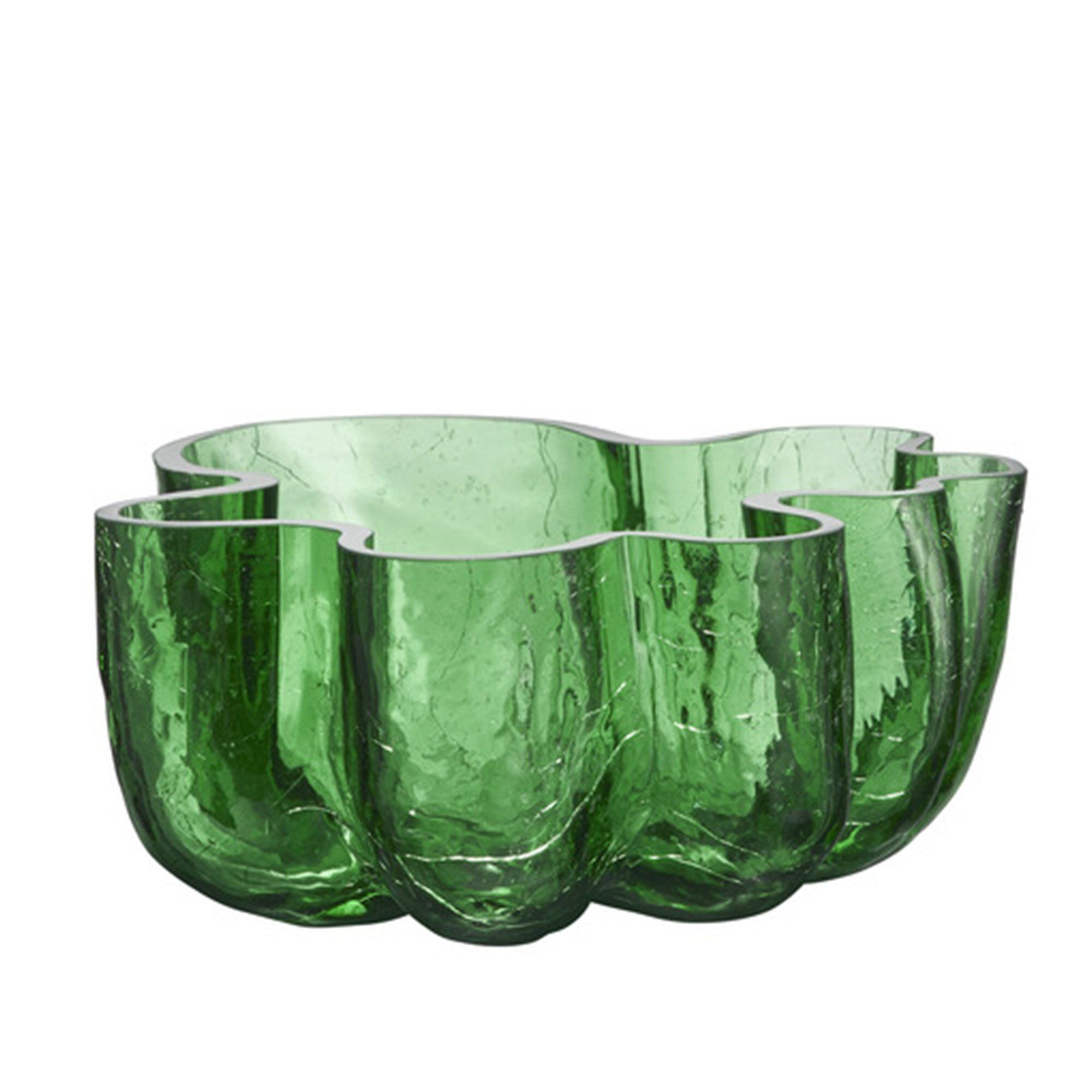 Kosta Boda Crackle skål 10,5 cm Grønn