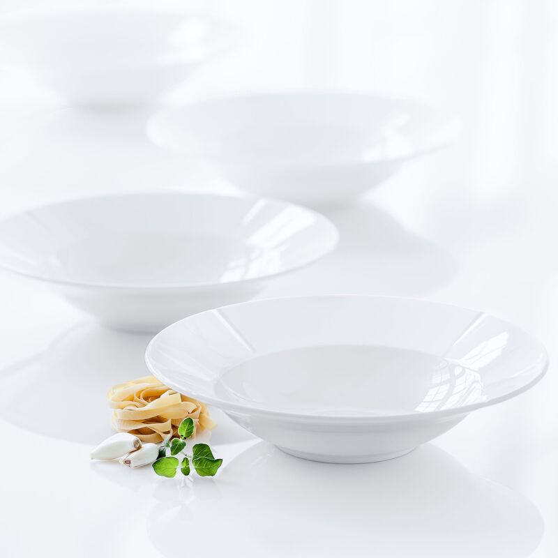 djuptallrik vit, Ø25 cm 4 st