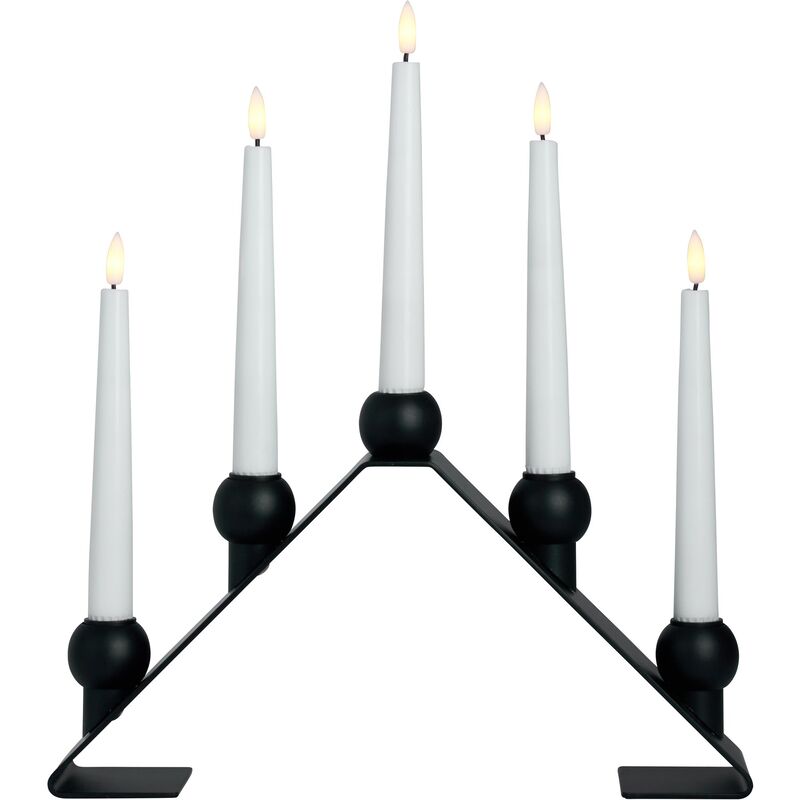 Luna adventslysestage, sort