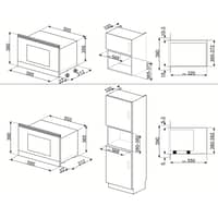 MP122B3 Linea inbyggd mikro 60 cm, svart