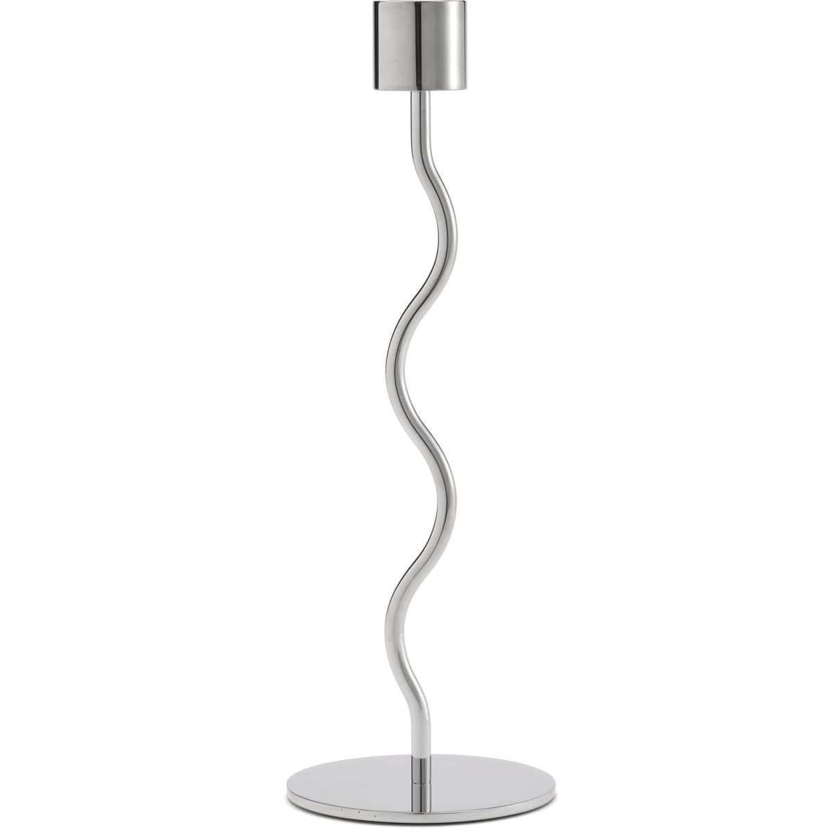 Curved lysestage 23 cm, rustfrit stål