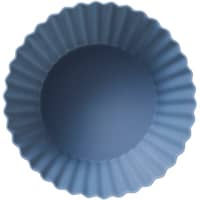 Pecan muffinform 6 stk, 7x3 cm, indigo