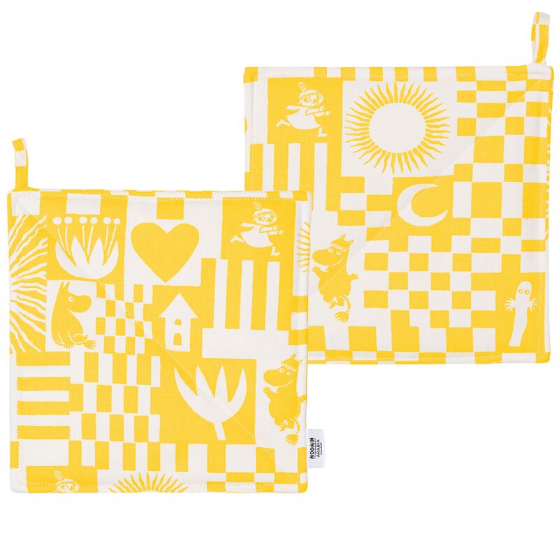 Arabia Mumin Fest grytlappar, gul