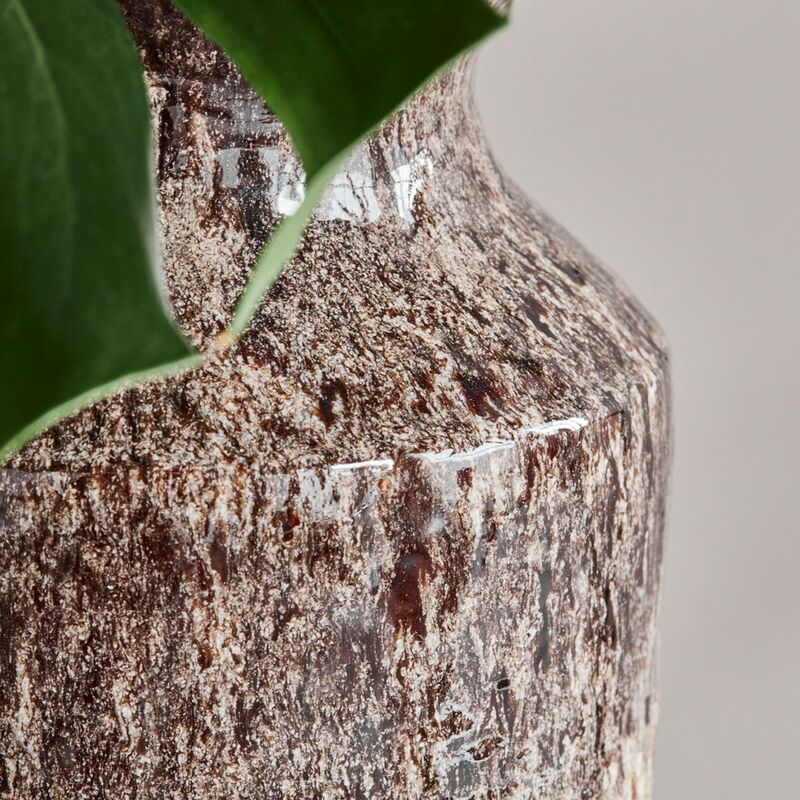 Maya vas, antik brun