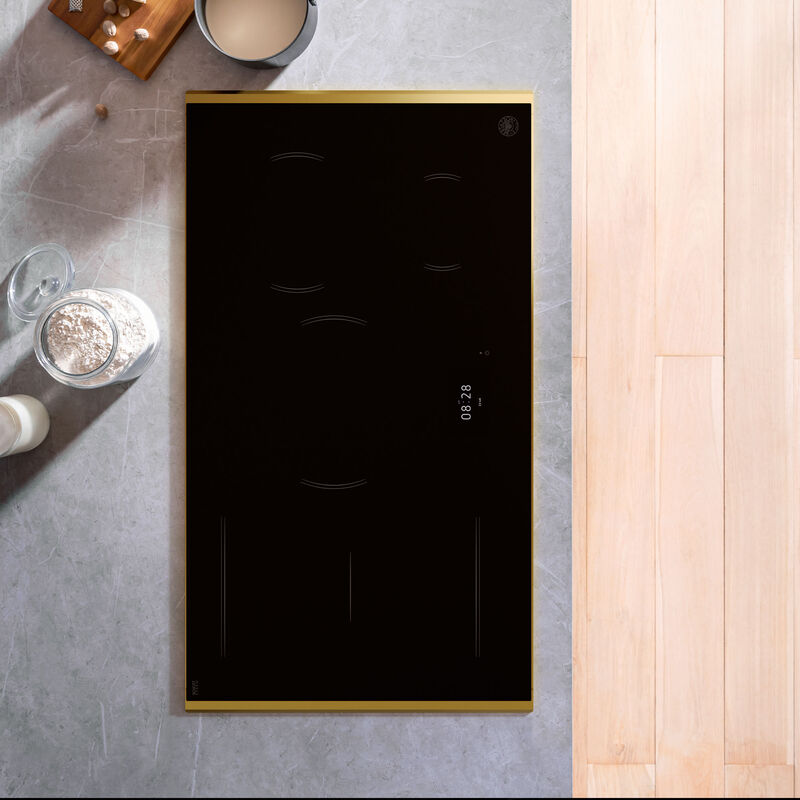 P905I1M37GT Super-Premium induksjonstopp 90 cm med gullramme, 5 soner