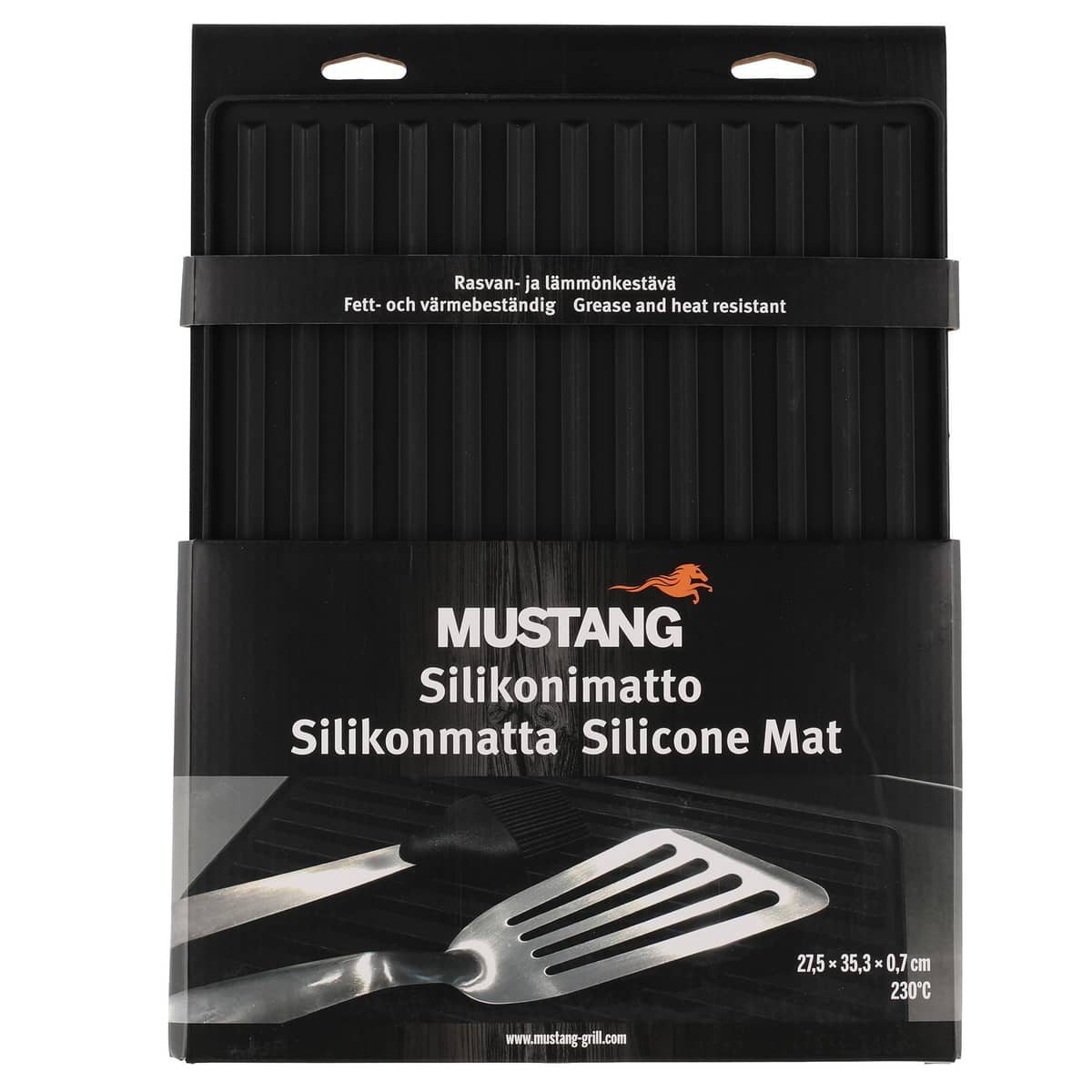 Silikonimatto, musta