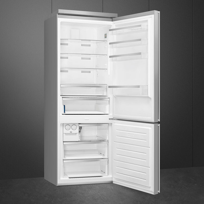 Smeg FA3905RX6 Kombiskap høyrehengslet 70 cm, rustfritt stål