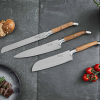 Knivset 3 delar, Oak
