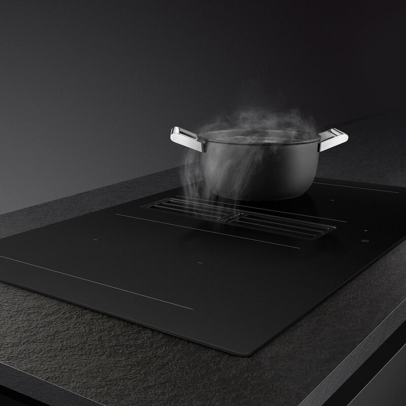 HOBD382N2 induktionskogeplade 83 cm med integreret ventilator