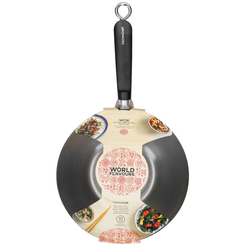 Wokkipannu 26,5 cm, musta